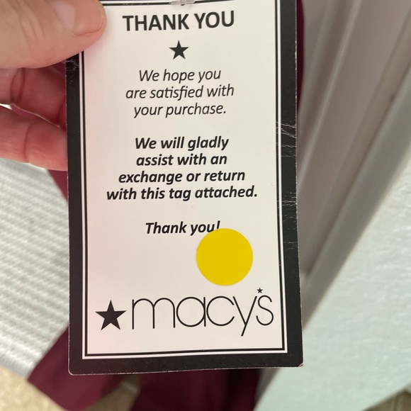 Emerald Sundae Burgundy Cross-Bodice Gown - Picture 8 of 11